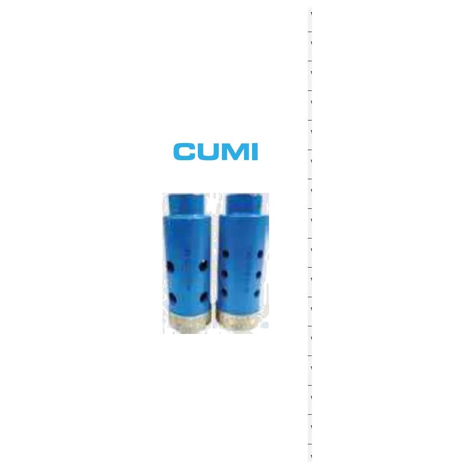 Core drills, cup wheels & polishing pads