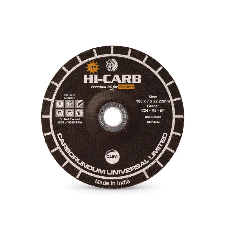 CUMI Hicarb Foundry Grinding Wheel (DC) – product photo