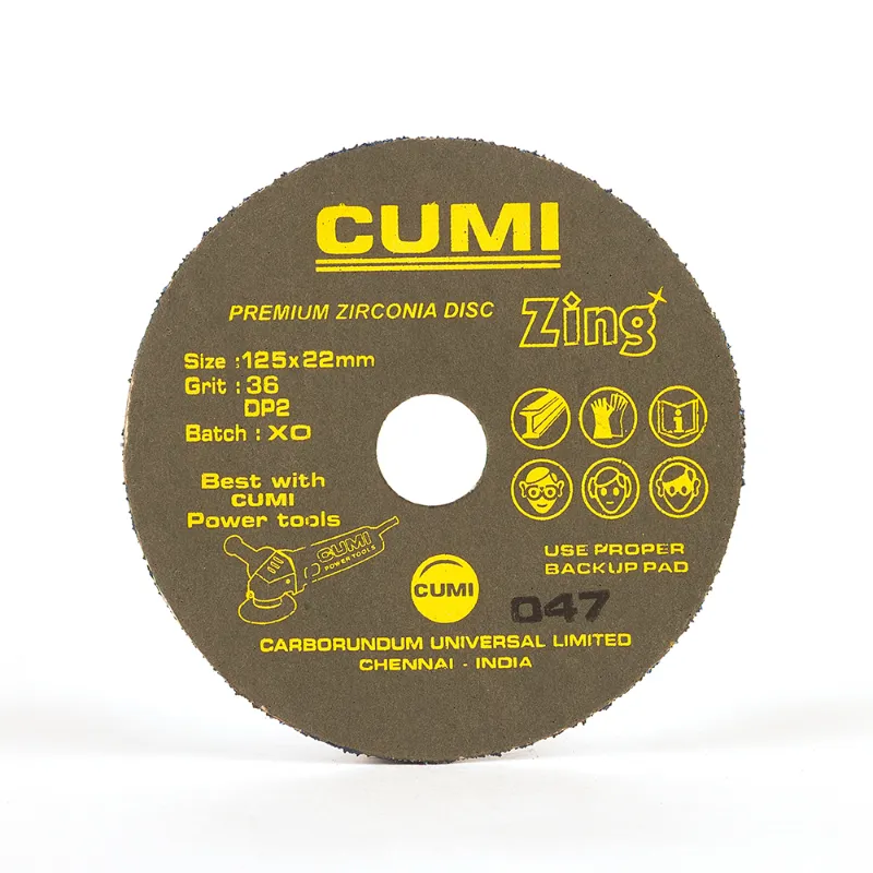 CUMI Zing NXT Zirconia Fibre Disc – product photo